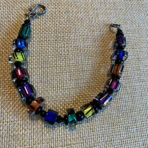 Furnace glass bead bracelet. Great colors and great condition.